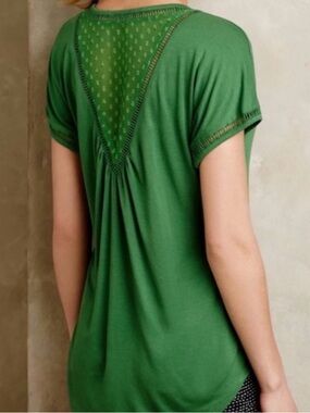 Anthropologie | Green V Tee